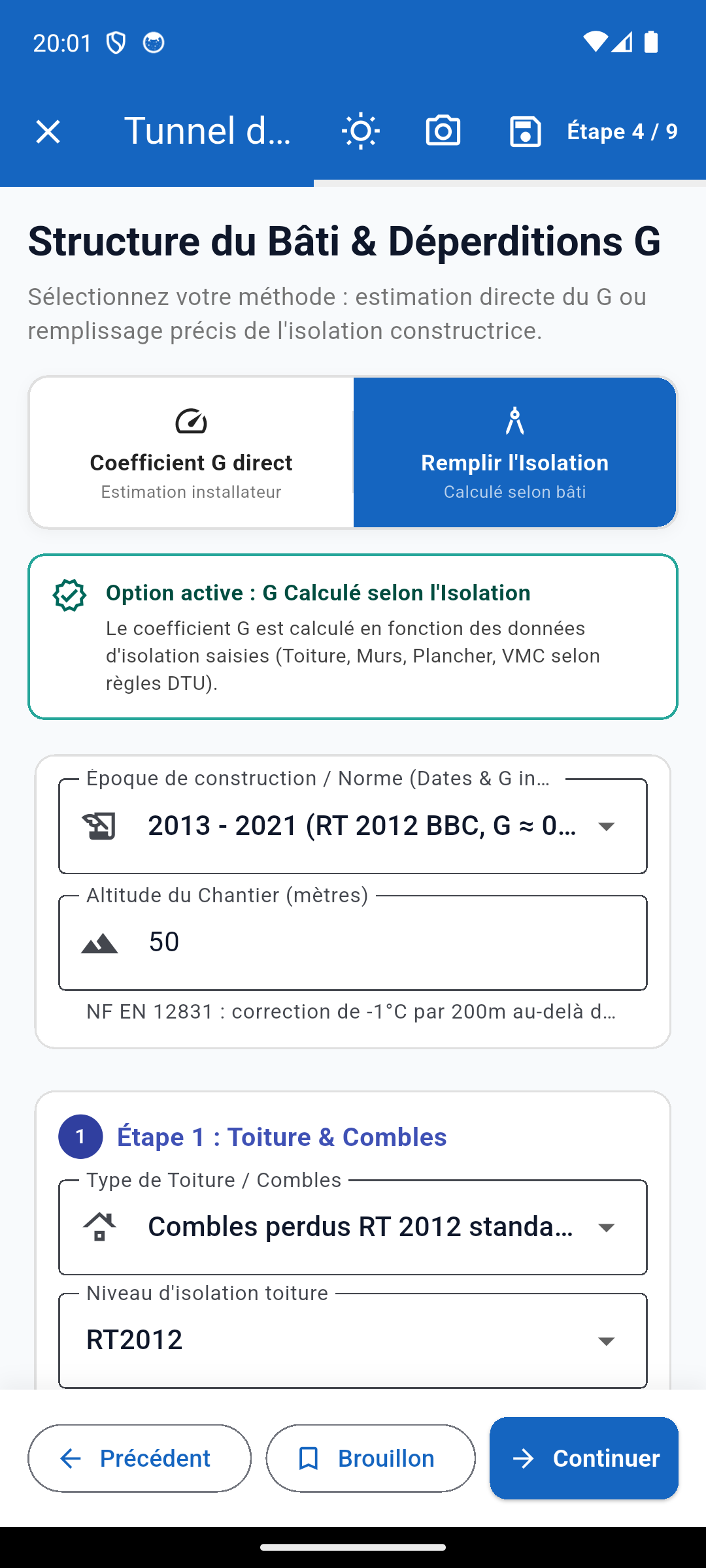 Saisie Bâti PAC360