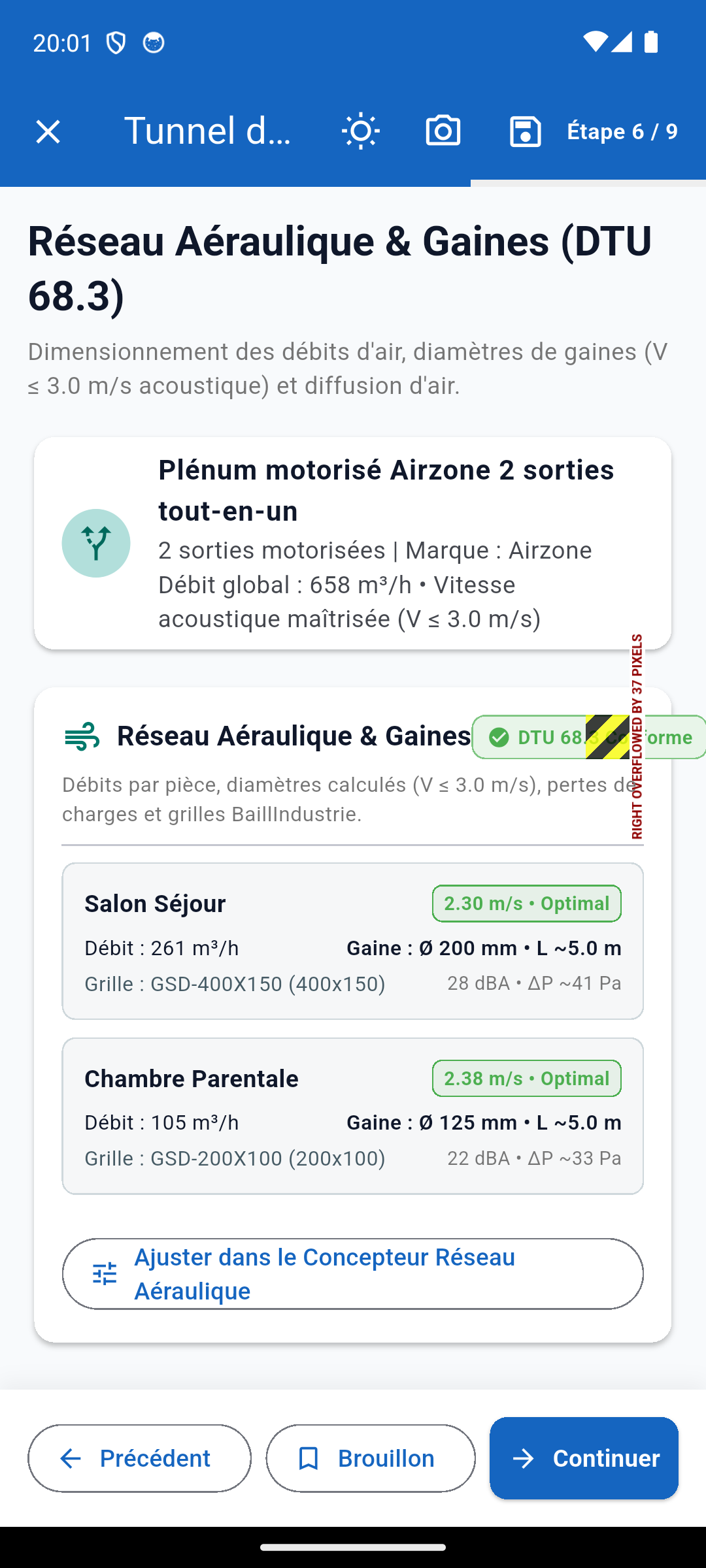 Réseau Aéraulique & Gaines (DTU 68.3)